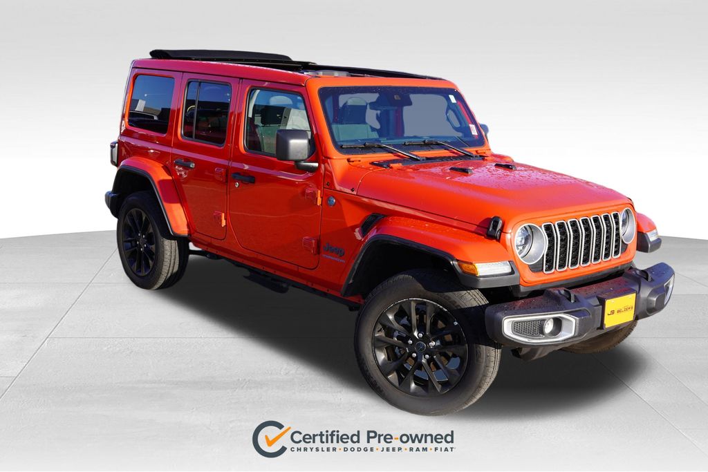 Firecracker Red Clearcoat 2025 Jeep Wrangler 4xe Sahara 4WD SUV / Crossover Four-Wheel Drive 8-Speed Automatic
