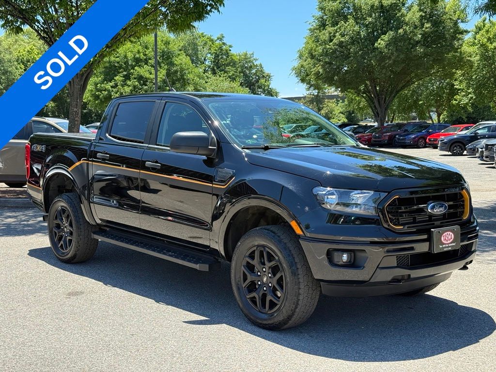 Shadow Black 2023 Ford Ranger Pickup Truck Four-Wheel Drive Automatic