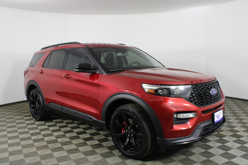 Rapid Red Metallic Tinted Clearcoat 2020 Ford Explorer ST AWD SUV / Crossover All-Wheel Drive Automatic