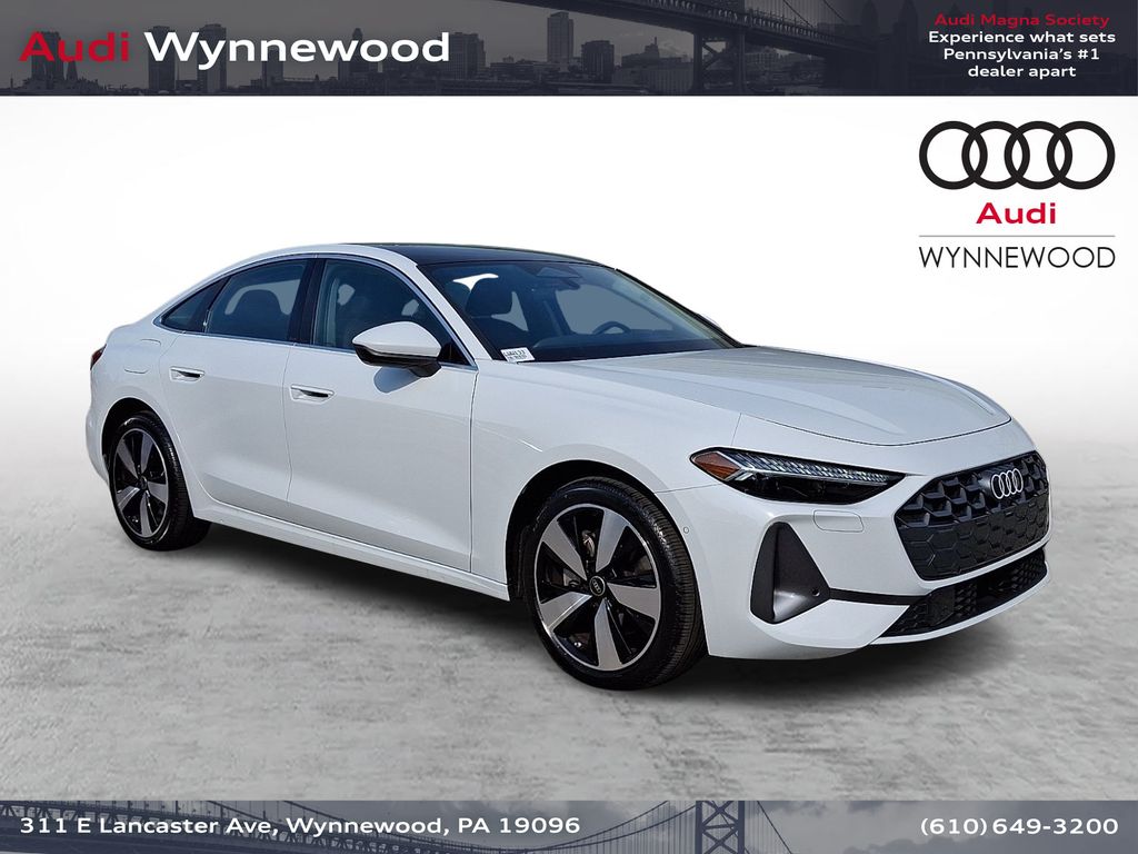 Glacier White 2025 Audi A5 Sedan All-Wheel Drive 7-Speed Automatic