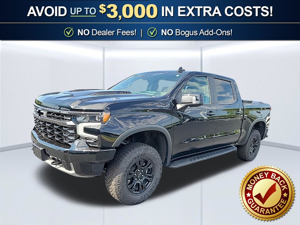 Black 2025 Chevrolet Silverado 1500 Pickup Truck Four-Wheel Drive Automatic