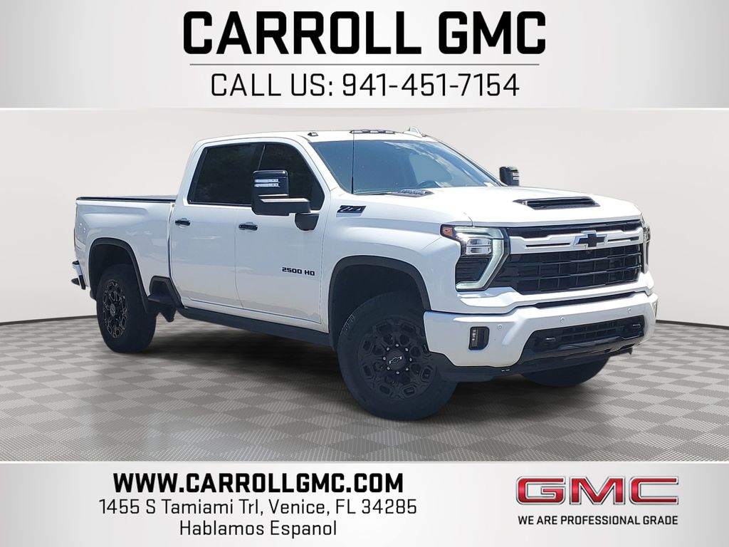 Summit White 2024 Chevrolet Silverado 2500HD Pickup Truck Four-Wheel Drive Automatic