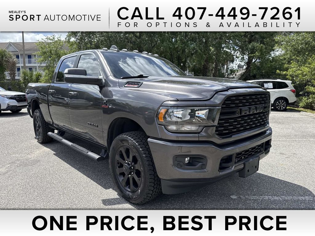 Gray (Granite Crystal Metallic Clearcoat) 2022 RAM 2500 Big Horn Crew Cab 4WD Pickup Truck Four-Wheel Drive 6-Speed Automatic