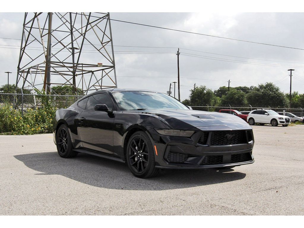 Shadow Black 2025 Ford Mustang Coupe Rear-Wheel Drive Automatic