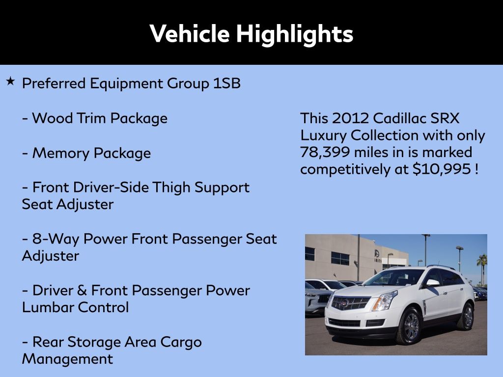 2012 Cadillac SRX Luxury 2