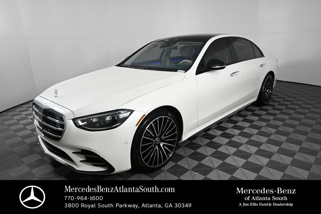 MANUFAKTUR Diamond White 2023 Mercedes-Benz S-Class Sedan All-Wheel Drive 9-Speed Automatic