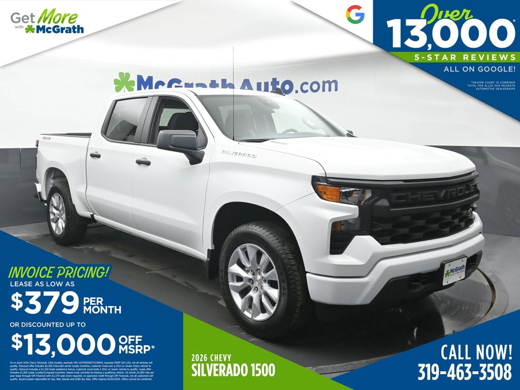 2026 Chevrolet Silverado 1500 Custom Crew Cab 4WD