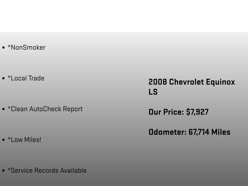 2008 Chevrolet Equinox LS Gold at Klick Lewis Buick Chevrolet