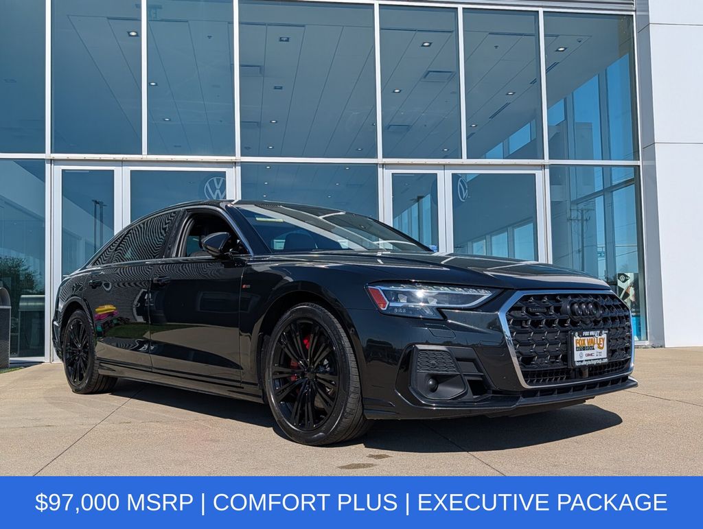 Vesuvius Gray Metallic 2023 Audi A8 Sedan All-Wheel Drive 8-Speed Automatic