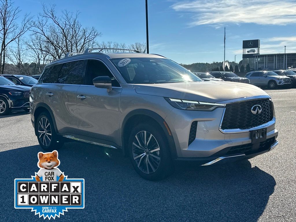 Warm Titanium 2022 INFINITI QX60 Sensory AWD SUV / Crossover All-Wheel Drive 9-Speed Automatic