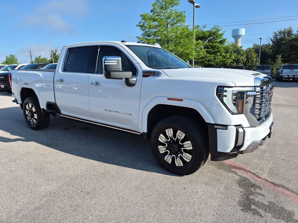 Summit White 2024 GMC Sierra 2500HD Denali Crew Cab 4WD Pickup Truck Four-Wheel Drive Automatic