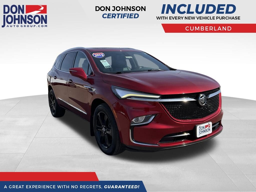Cherry Red Tintcoat 2023 Buick Enclave Essence AWD SUV / Crossover Four-Wheel Drive 9-Speed Automatic