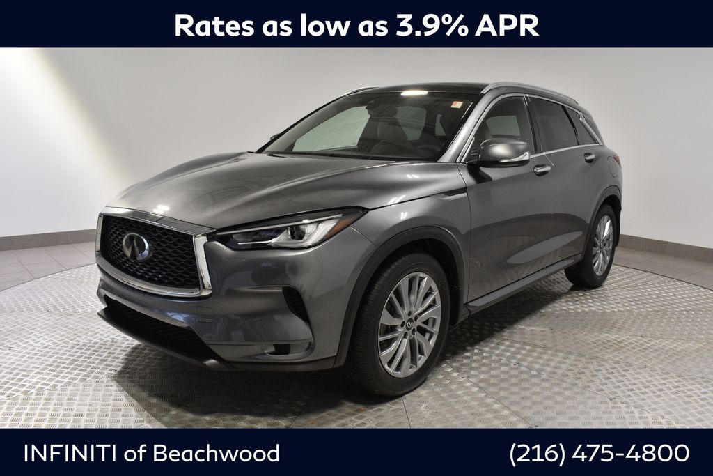 Gray (Graphite Shadow) 2025 INFINITI QX50 Luxe AWD SUV / Crossover All-Wheel Drive Continuously Variable Transmission