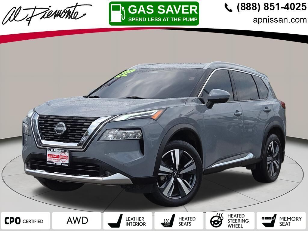 Boulder Gray 2022 Nissan Rogue SUV / Crossover All-Wheel Drive Continuously Variable Transmission