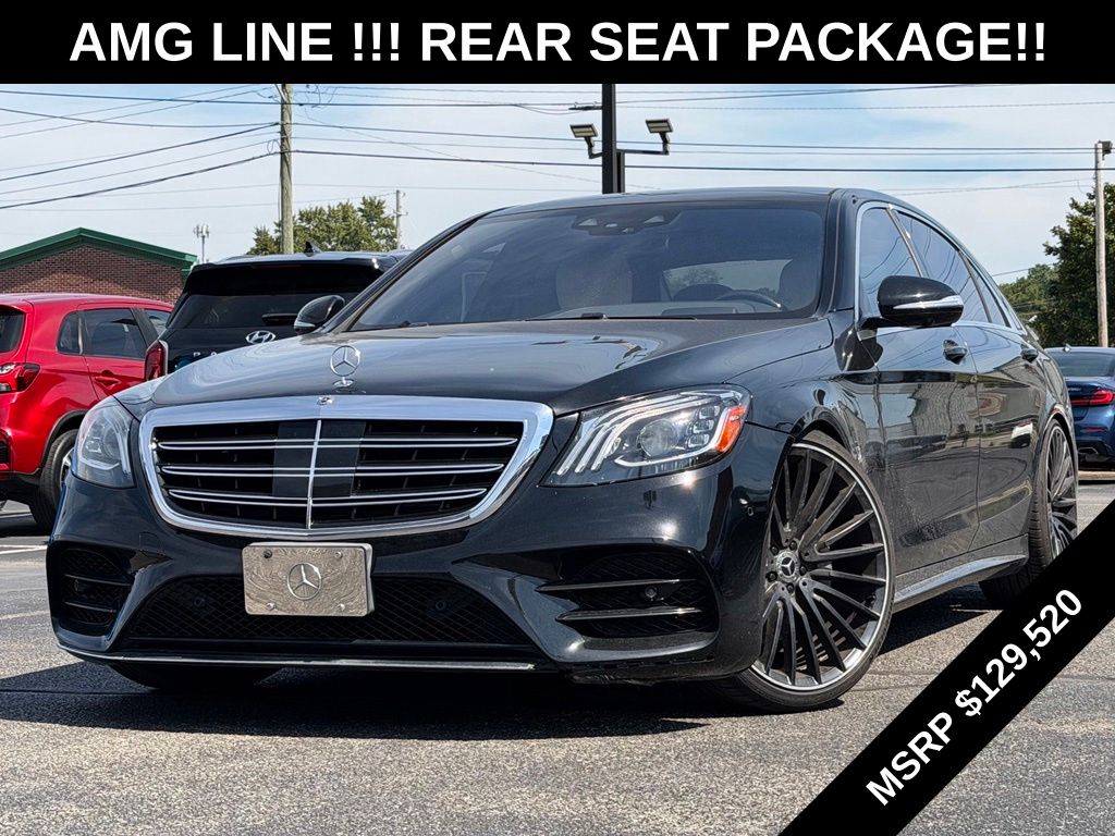 Black 2019 Mercedes-Benz S-Class Sedan Rear-Wheel Drive 9-Speed Automatic
