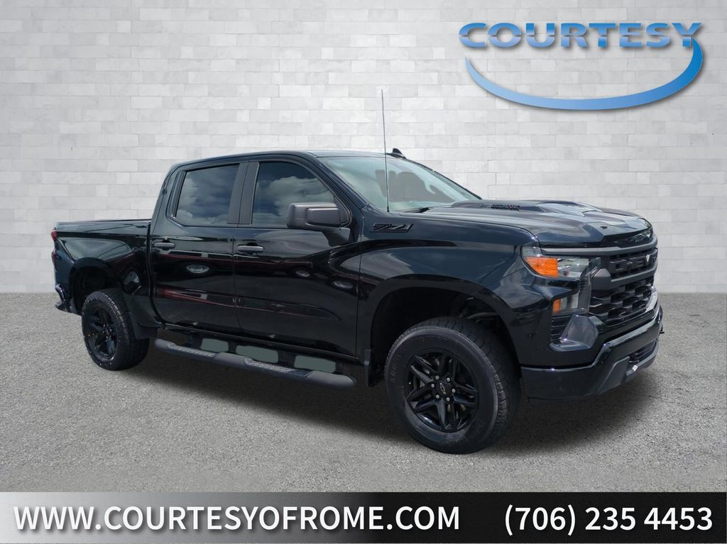 Black 2022 Chevrolet Silverado 1500 Pickup Truck Four-Wheel Drive Automatic