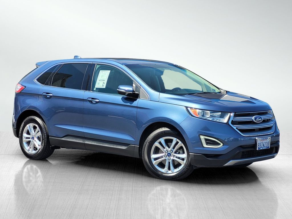 Blue Metallic 2018 Ford Edge SUV / Crossover Front-Wheel Drive 6-Speed Automatic