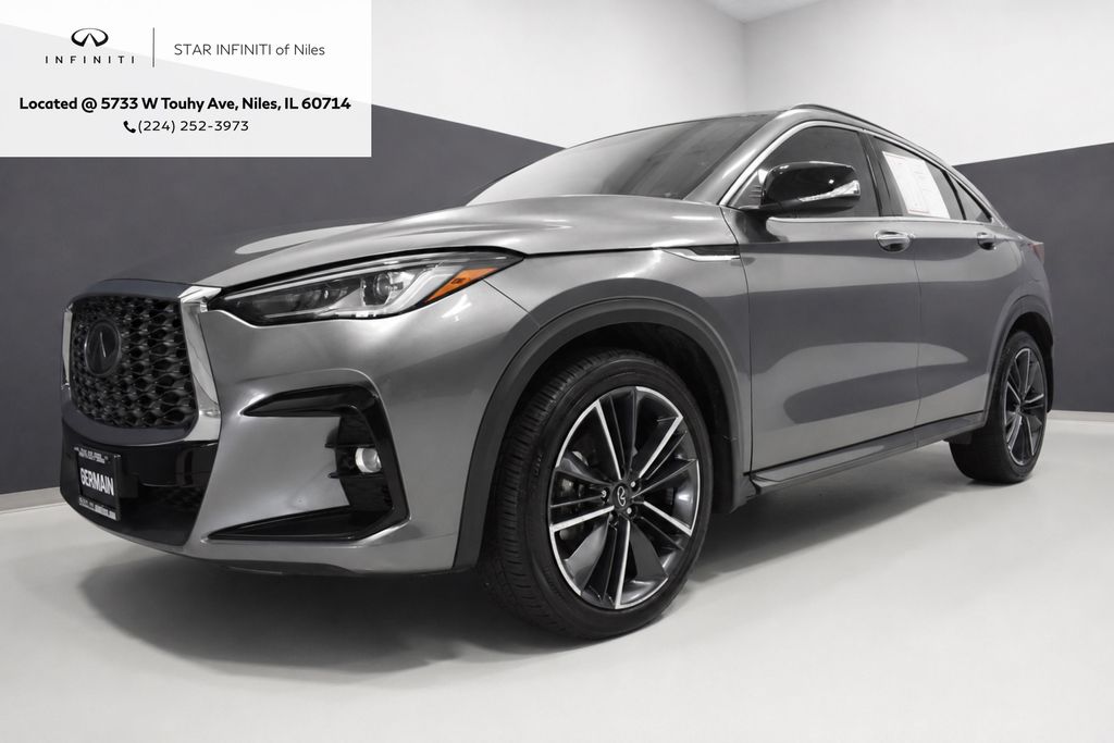Gray (Graphite Shadow) 2025 INFINITI QX55 SUV / Crossover All-Wheel Drive Continuously Variable Transmission