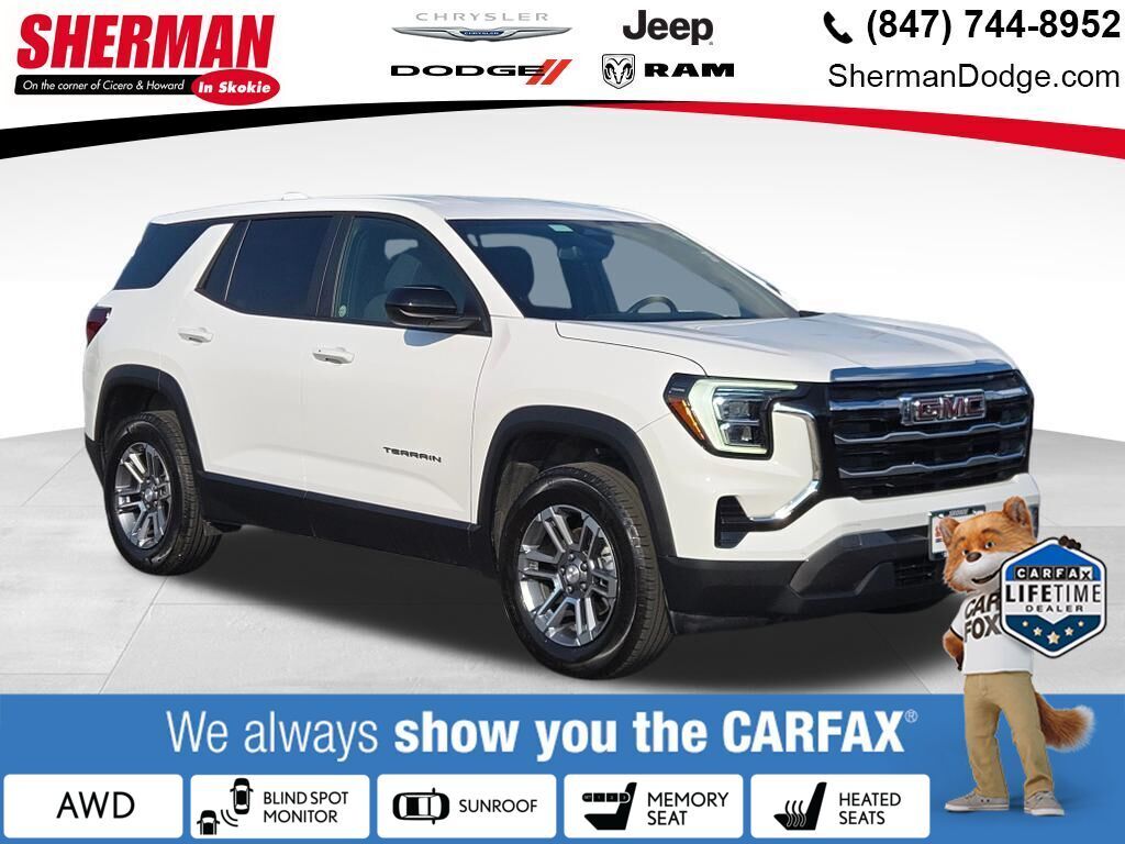 Summit White 2025 GMC Terrain SUV / Crossover Four-Wheel Drive 8-Speed Automatic Overdrive