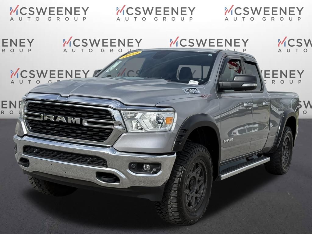 Billet Silver Metallic Clearcoat 2022 RAM 1500 Big Horn Quad Cab 4WD Pickup Truck Four-Wheel Drive 8-Speed Automatic