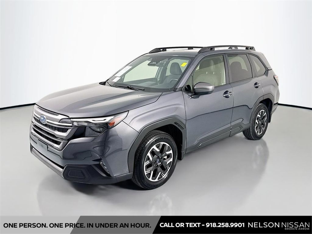 Magnetite Gray Metallic 2025 Subaru Forester Premium Crossover AWD SUV / Crossover All-Wheel Drive Continuously Variable Transmission