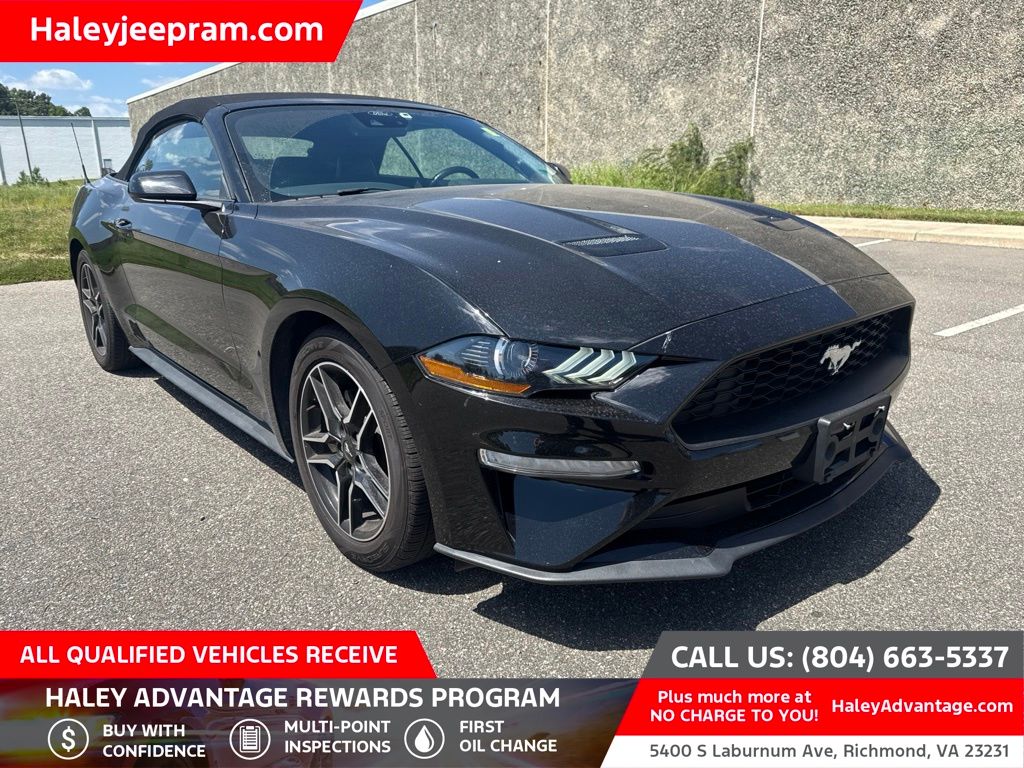 Shadow Black 2023 Ford Mustang Convertible Rear-Wheel Drive Automatic