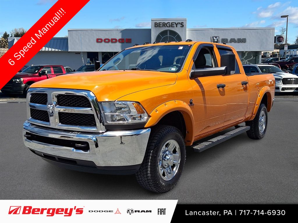Omaha Orange 2017 RAM 3500 Pickup Truck Four-Wheel Drive 6-Speed Manual