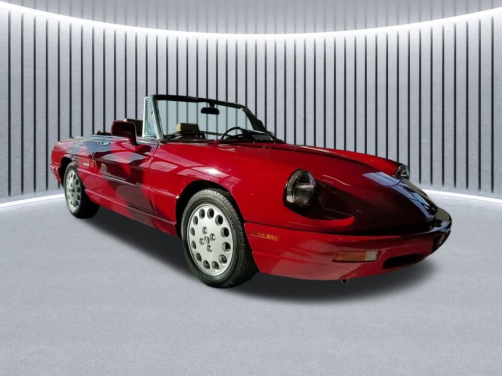 Red 1991 Alfa Romeo Spider Convertible Rear-Wheel Drive Manual