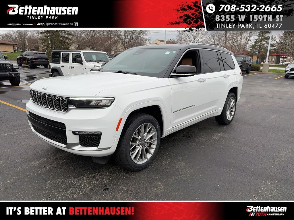 Bright White Clearcoat 2022 Jeep Grand Cherokee L Summit 4WD SUV / Crossover Four-Wheel Drive 8-Speed Automatic