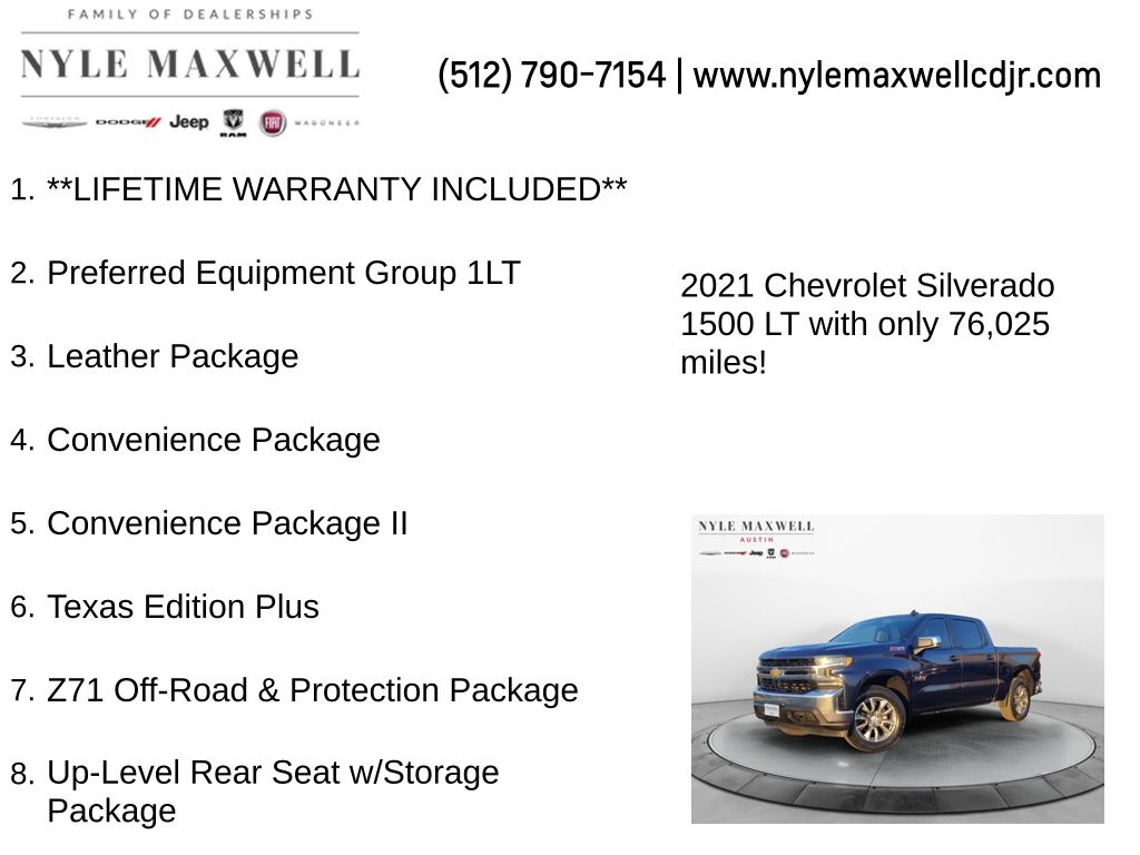 Used Car 2021 Chevrolet Silverado 1500  Lt For Sale Under $30,000 In Austin, Texas