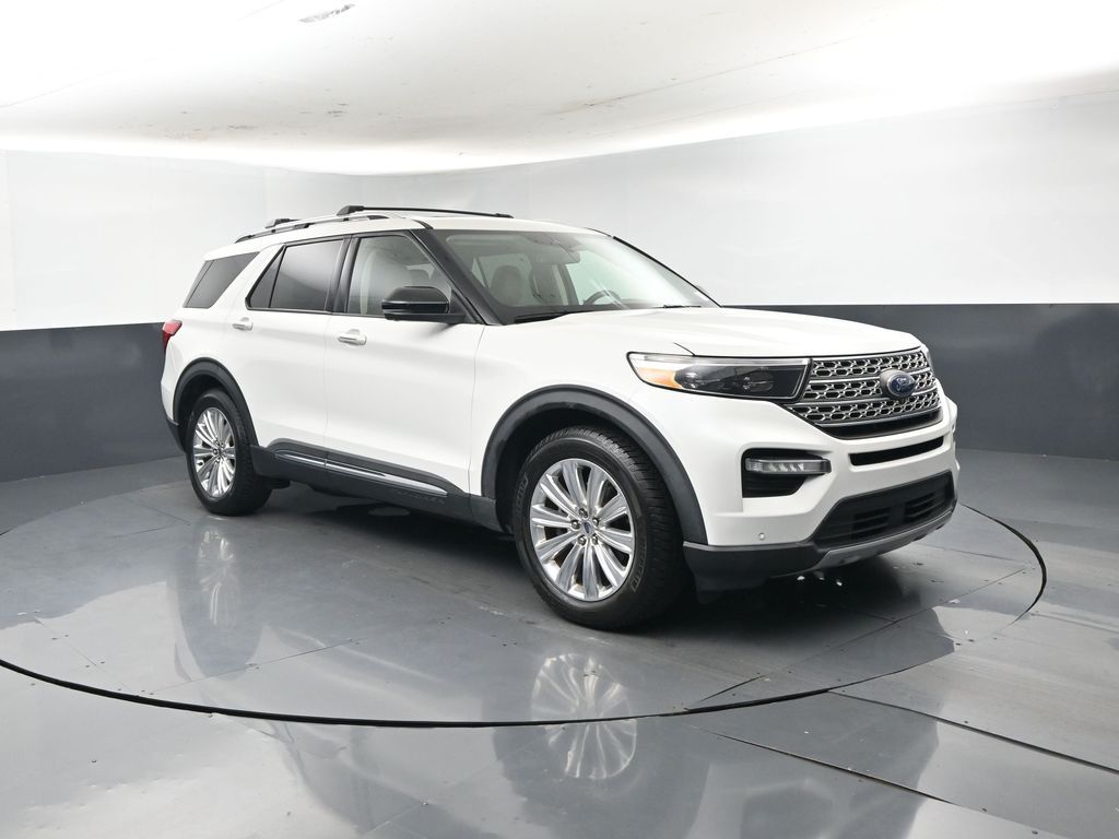 White 2020 Ford Explorer Limited RWD SUV / Crossover Rear-Wheel Drive Automatic