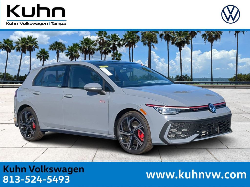 Moonstone Gray 2026 Volkswagen Golf GTI SE FWD Hatchback Front-Wheel Drive 7-Speed Dual Clutch