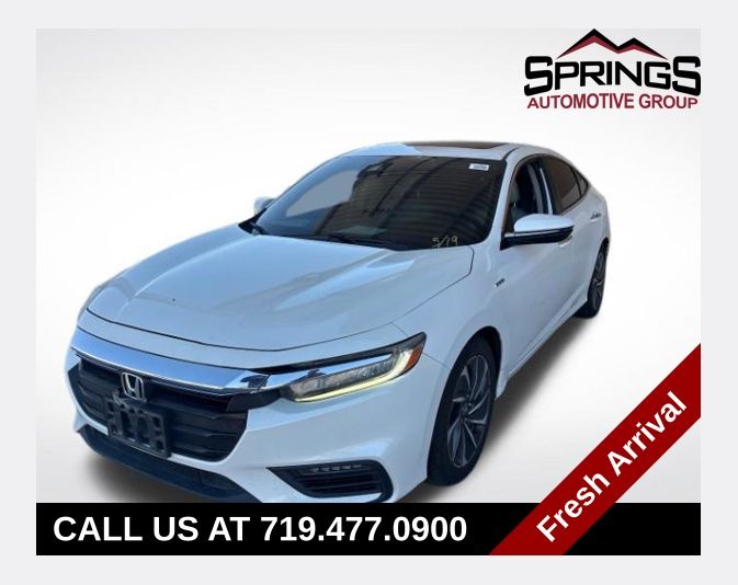 White 2020 Honda Insight Touring Sedan FWD Sedan Front-Wheel Drive Continuously Variable Transmission