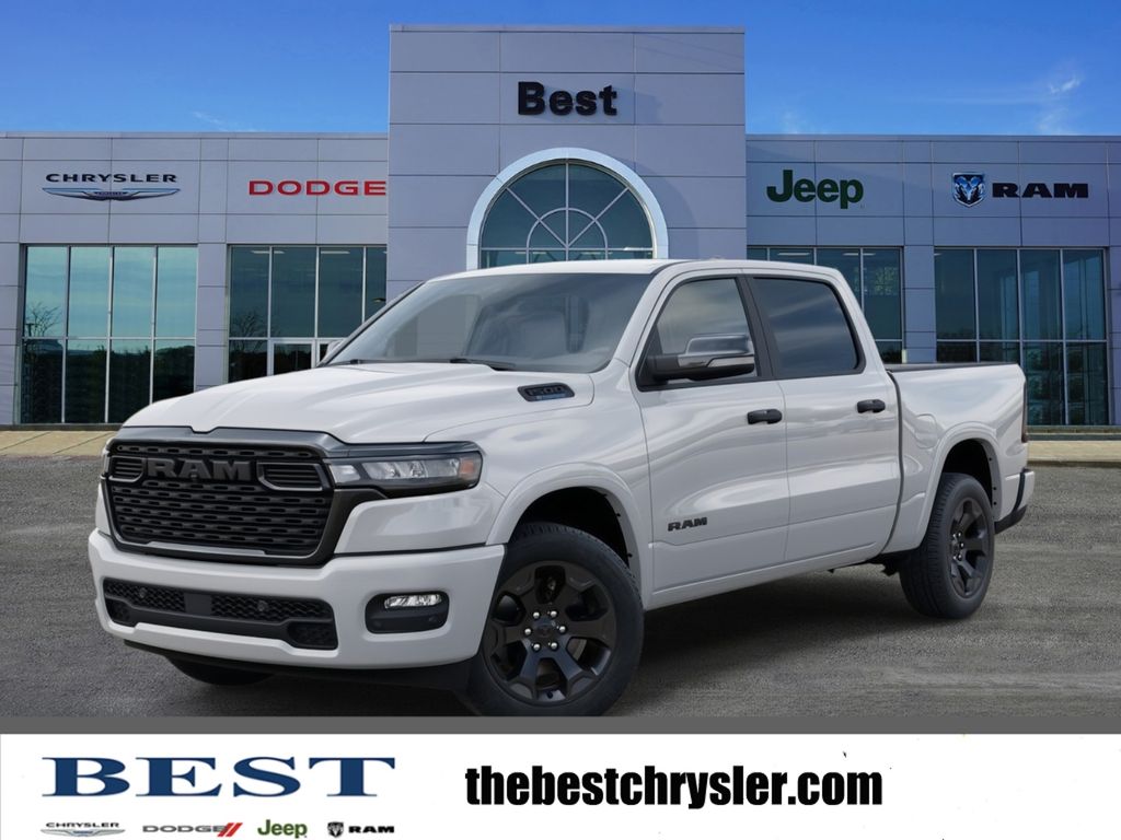 Bright White Clearcoat 2026 RAM 1500 Pickup Truck Four-Wheel Drive 8-Speed Automatic