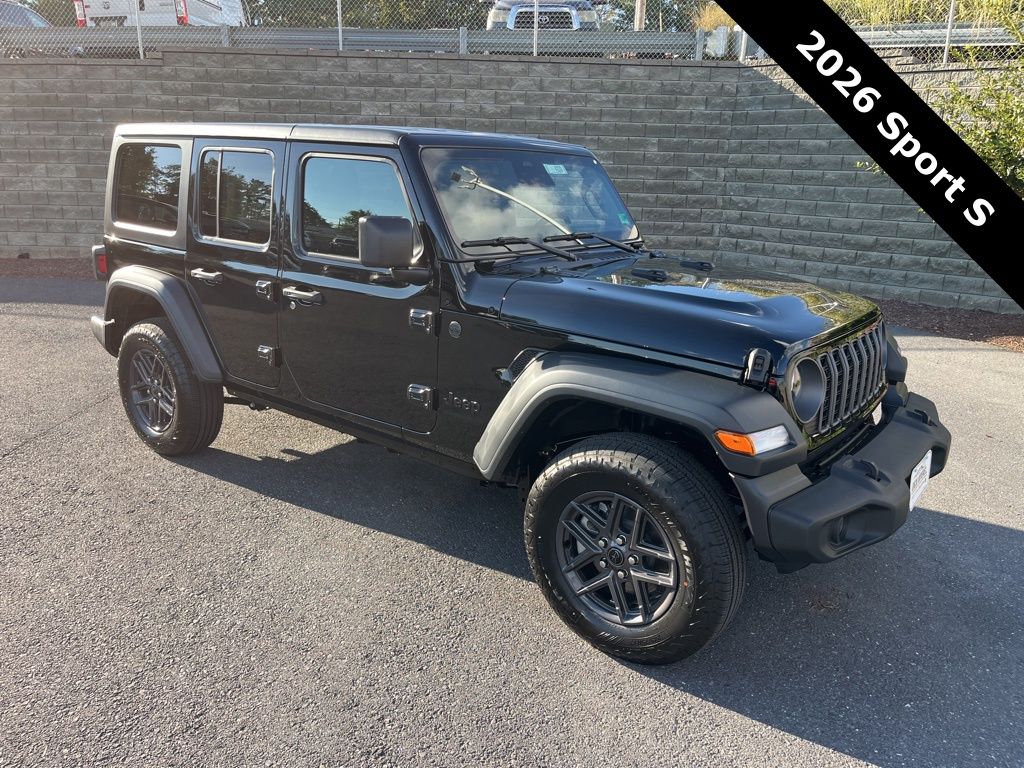 Black Clearcoat 2026 Jeep Wrangler Sport S 4-Door 4WD SUV / Crossover Four-Wheel Drive 8-Speed Automatic