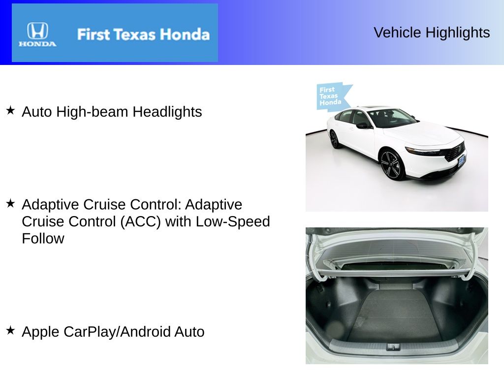 Used Car 2025 Honda Accord Hybrid  Sport For Sale Under $30,000 In Austin, Texas