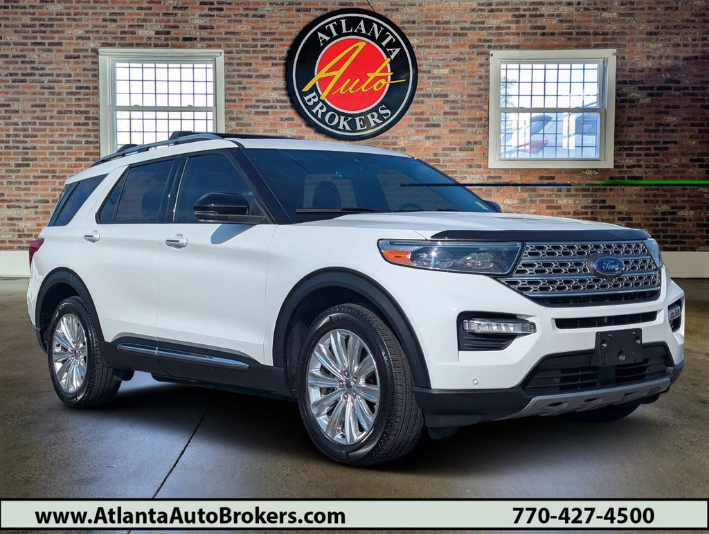 Oxford White 2020 Ford Explorer SUV / Crossover All-Wheel Drive Automatic