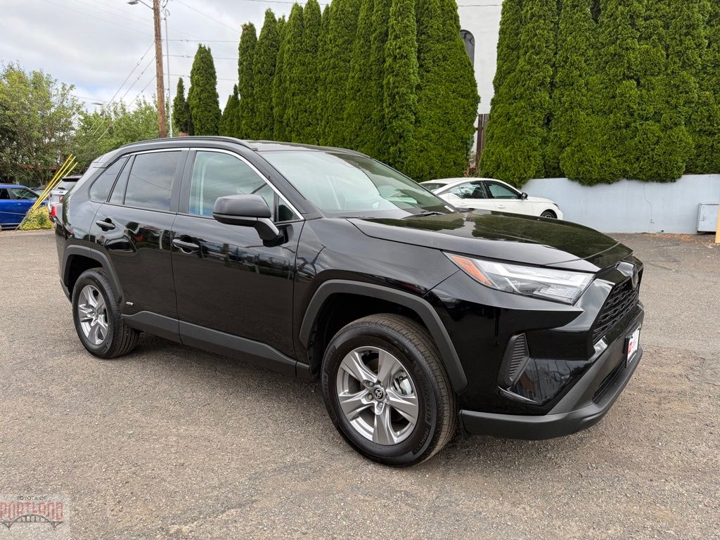 Midnight Black Metallic 2025 Toyota RAV4 Hybrid SUV / Crossover All-Wheel Drive Continuously Variable Transmission