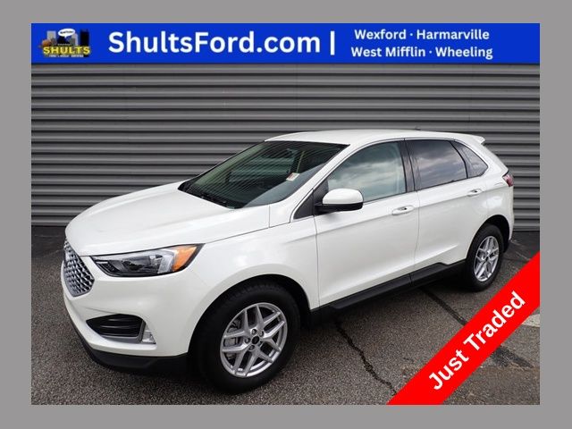 White Metallic 2023 Ford Edge SUV / Crossover All-Wheel Drive 8-Speed Automatic