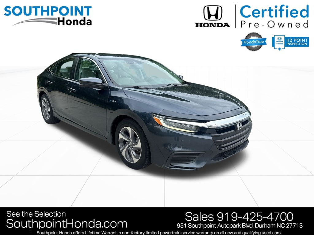Gray (Modern Steel Metallic) 2020 Honda Insight Sedan Front-Wheel Drive Continuously Variable Transmission