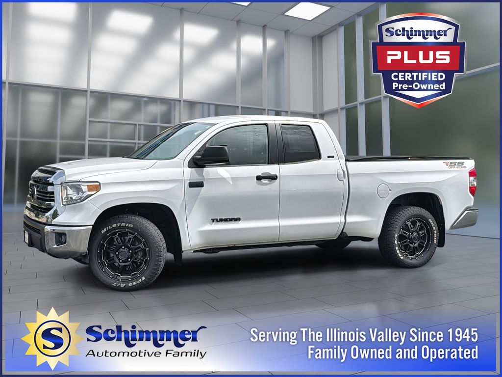 Super White 2017 Toyota Tundra Pickup Truck 4X2 6-Speed Automatic Overdrive