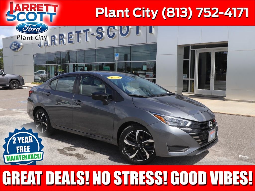 Gray (Gun Metallic) 2024 Nissan Versa Sedan Front-Wheel Drive Continuously Variable Transmission
