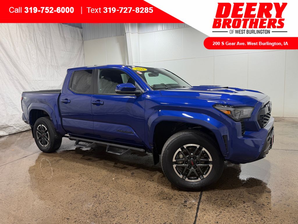 Blue 2024 Toyota Tacoma Pickup Truck Four-Wheel Drive 8-Speed Automatic