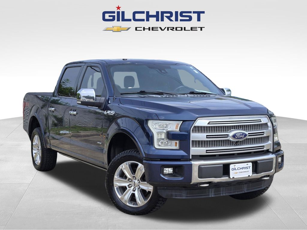 Blue 2016 Ford F-150 Pickup Truck Four-Wheel Drive 6-Speed Automatic