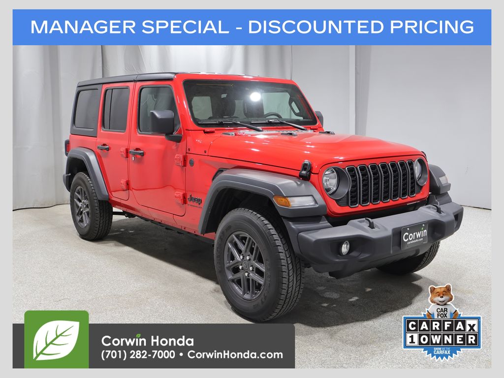 Firecracker Red Clearcoat 2025 Jeep Wrangler SUV / Crossover Four-Wheel Drive 8-Speed Automatic