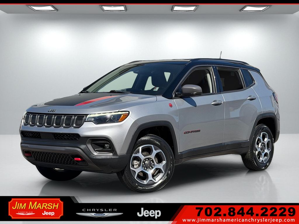 Billet Silver Metallic 2022 Jeep Compass SUV / Crossover Four-Wheel Drive 9-Speed Automatic