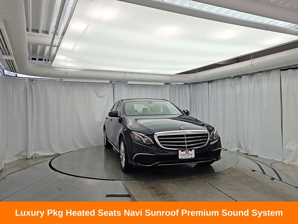 Blue 2017 Mercedes-Benz E-Class Sedan All-Wheel Drive 9-Speed Automatic