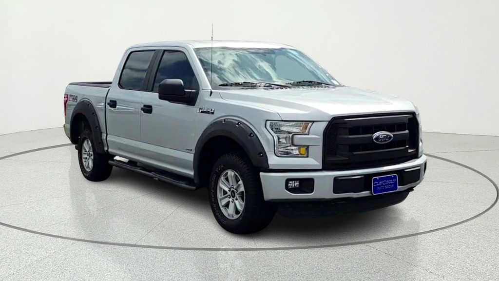 Ingot Silver 2015 Ford F-150 XL SuperCrew 4WD Pickup Truck Four-Wheel Drive 6-Speed Automatic
