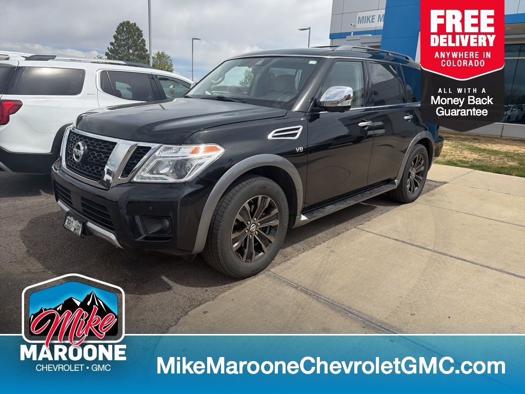 Super Black 2018 Nissan Armada Platinum 4WD SUV / Crossover Four-Wheel Drive 7-Speed Automatic