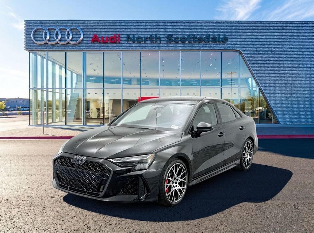 Mythos Black Metallic 2026 Audi RS 3 2.5T quattro Sedan All-Wheel Drive 7-Speed Automatic